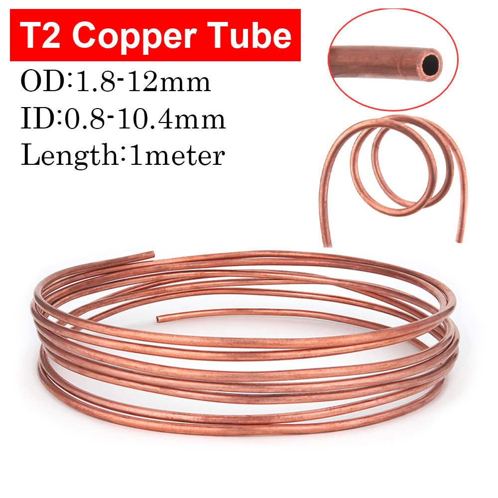 Copper Wire Roll - 1 Meter Zacht koperbuis T2 Rol
