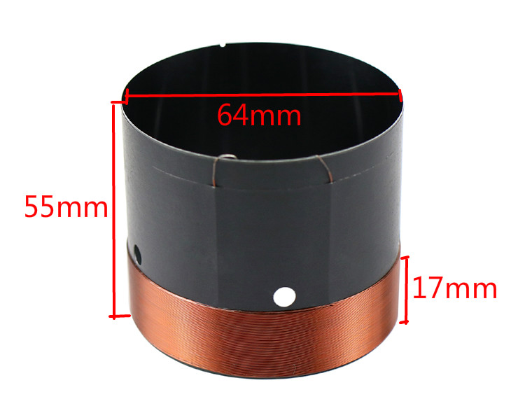 Copper Wire Roll - 2Pc Woofer Speaker Basspreekspoel 63.5Mm 64Mm