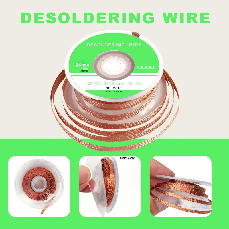 Copper Wire Roll - No-Clean Desoldering Braid Koper Soldeerdoek Rol