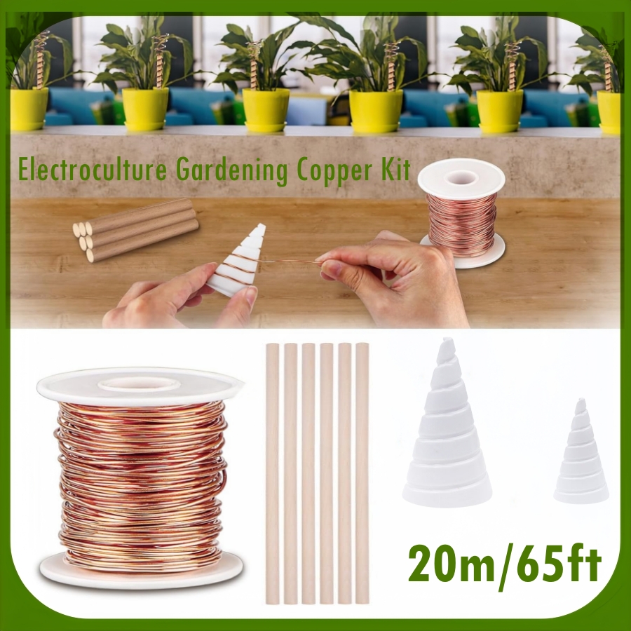 Copper Wire Roll - 20 m/65ft Elektrocultuur Tuinieren Koperen Kit