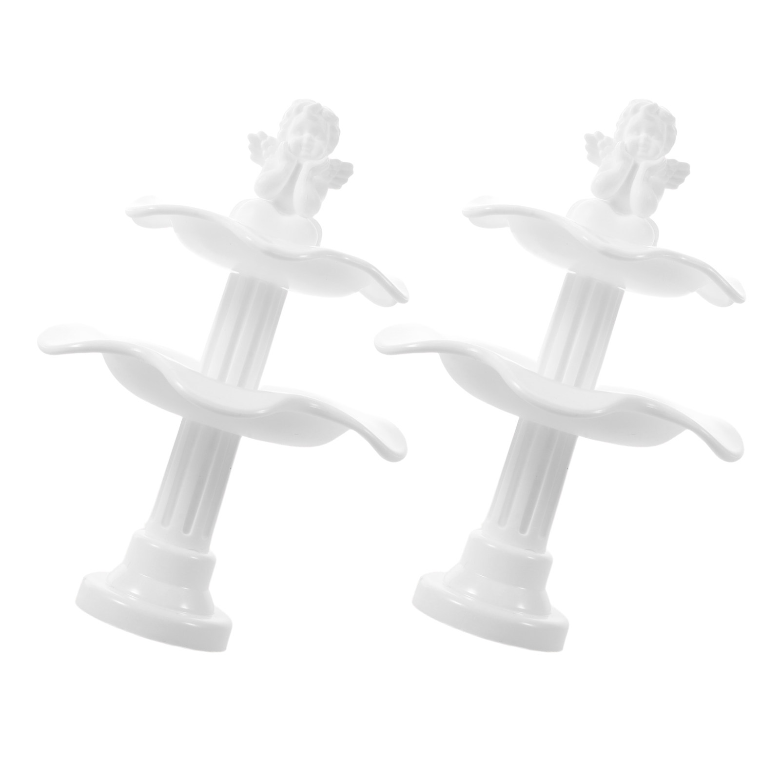 Bonsai Garden Landscape Design - 2 stuks, plastic miniatuurfontein met twee