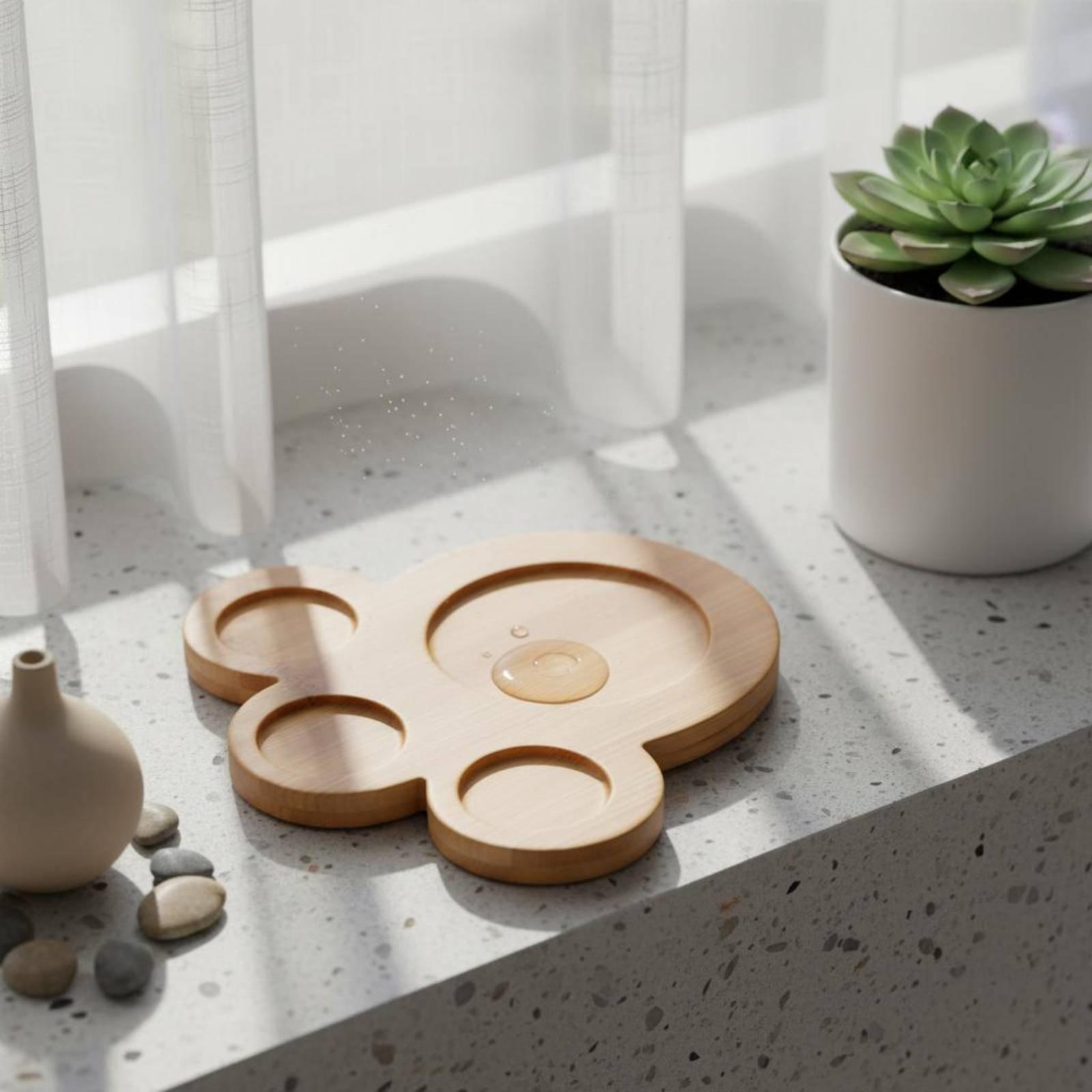 Industriële bamboe houten plan - Drip Tray Saucer recensie en prijs