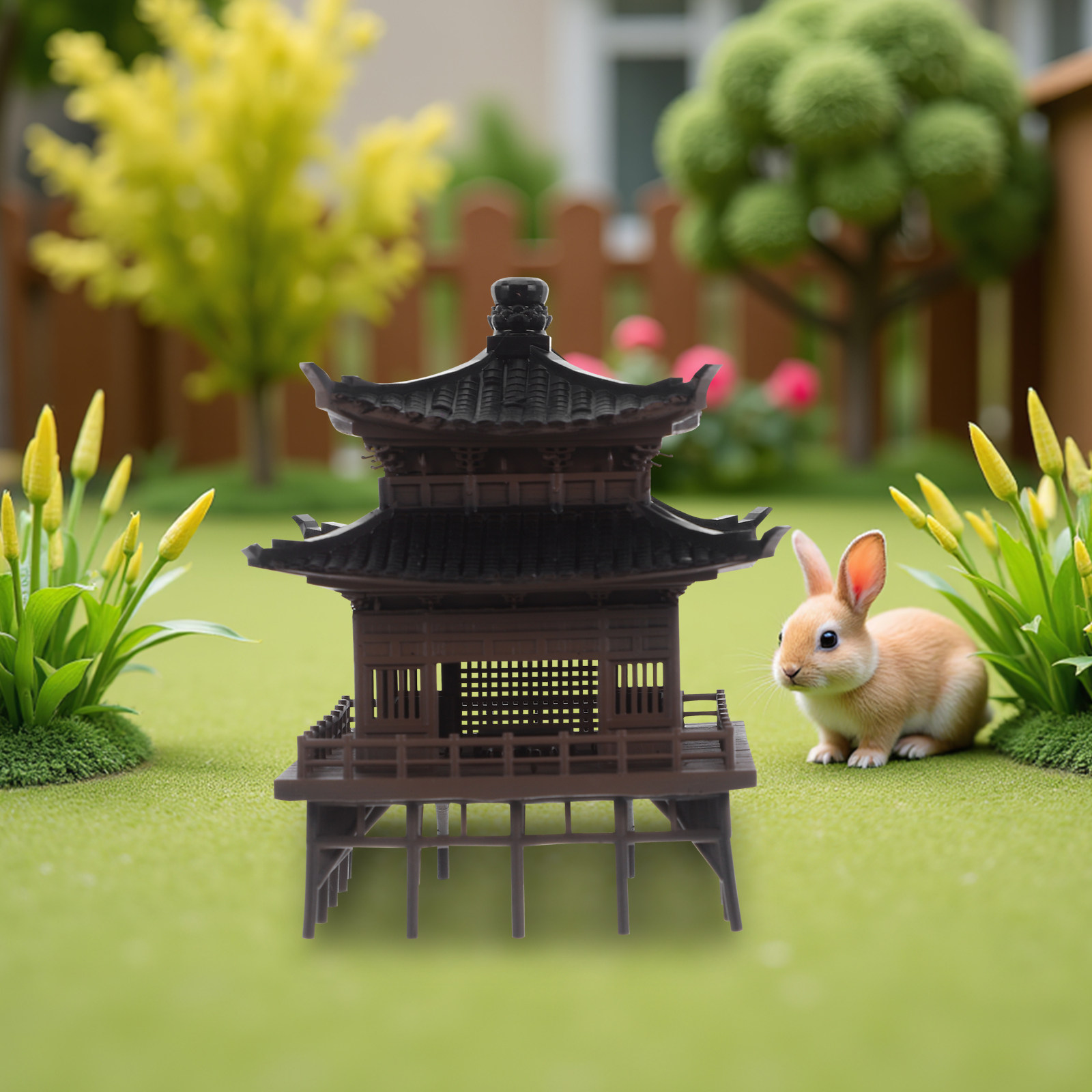 Kleine Chinese paviljoendecora - Bonsai Garden Landscape Design recensie en prijs
