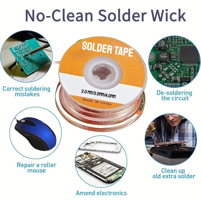 No-Clean Desoldering Braid Kop - Copper Wire Roll recensie en prijs
